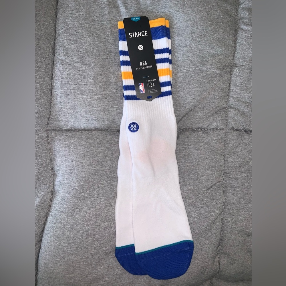 STANCE | Golden State Warrior White Stance socks | L (9-12)